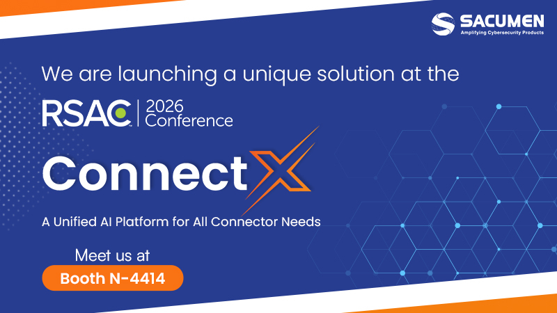 We are excited to launch - A Unified AI Platform for All Connector Needs.

We call it  ConnectX

This is an AI-driven, fully automated, end-to-end solution.

Connect with us at RSAC26. 

Know more: zurl.co/PBCLS 

Booth N- 4414

#RSAC2026 #SacumenatRSAC26