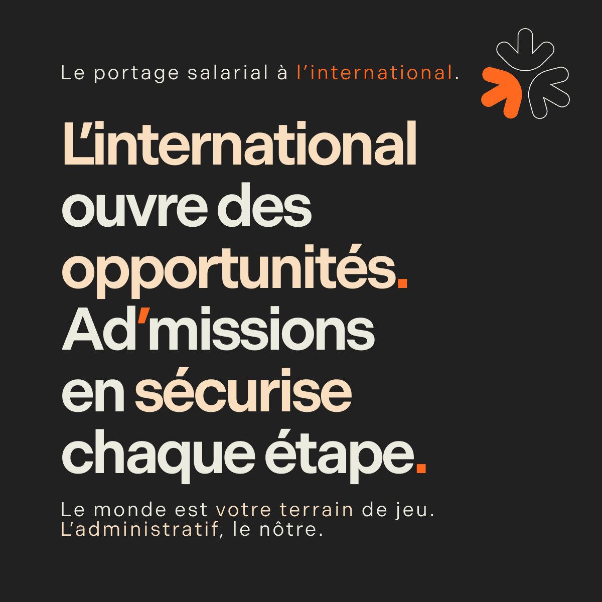 Mission à l’étranger : opportunité ou complexité administrative ?
Avec <a href="/admportage/">AD'Missions</a>, nous vous accompagnons même à l’international pour combiner la souplesse de l’indépendance à la sécurité du salariat. 
Rendez-vous sur notre site internet : eu1.hubs.ly/H0rlMX-0