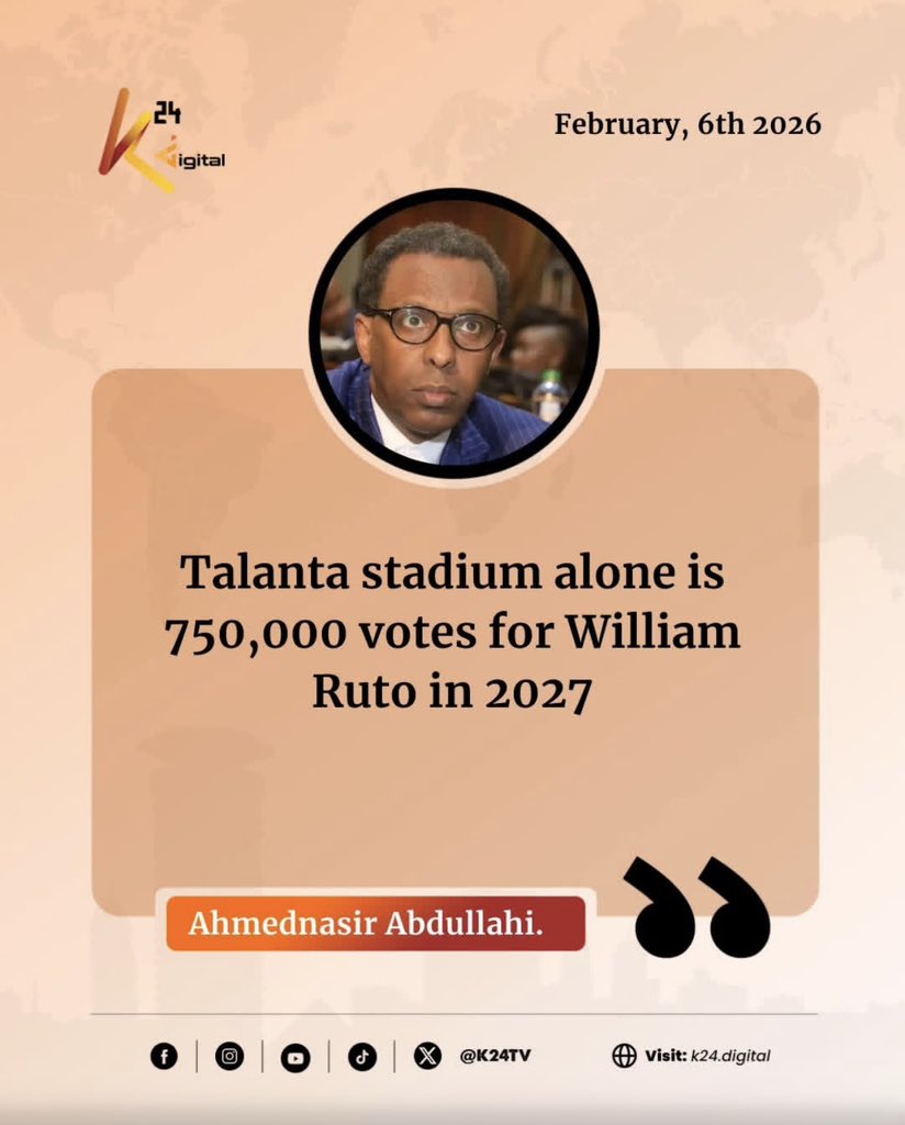 Wisdom detected 👌.  750k seater translates to 750k votes. Only President Ruto voters supports this initiative