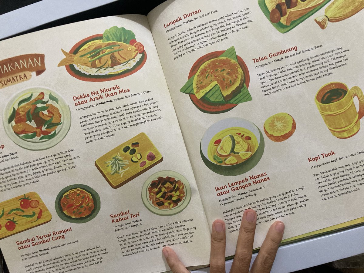 CorryLauraS's tweet photo. Bagi yang ingin punya buku lokal dengan ilustrasi cantik, ada juga buku tentang pangan lokal nusantara, dari Sumatera hingga Papua ada tanaman khas dan makanan tradisionalnya. Buku ini merupakan hasil riset mendalam. https://t.co/7jPDIiCtsu