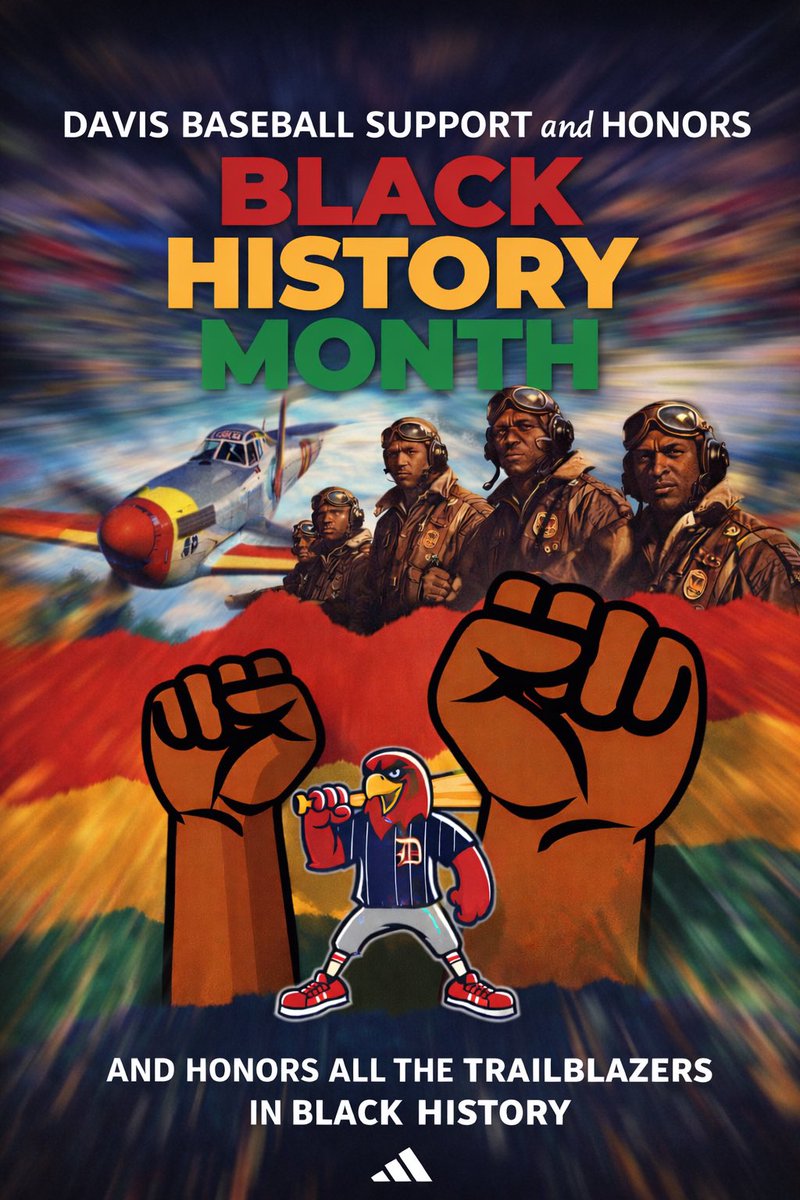 _davisbaseball's tweet image. Honoring General Benjamin O. Davis Jr. and all the trailblazers who paved the way for us in history. We stand on their shoulders. #BlackHistoryMonth 
@DavisHS_AISD @Davis9_AISD @AldineSports