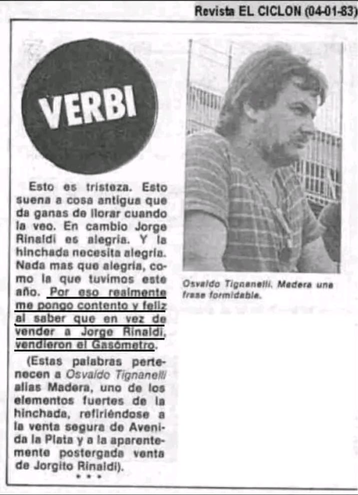 Se acuerdan de " Madera " bueno acá dejamos una nota que le hicieron, así que nuevamente digo 
Nada más que decir...

#Huracan vs #SanLorenzo
Que diferencias no?
Se terminó cayendo el relato
No vuelven más....