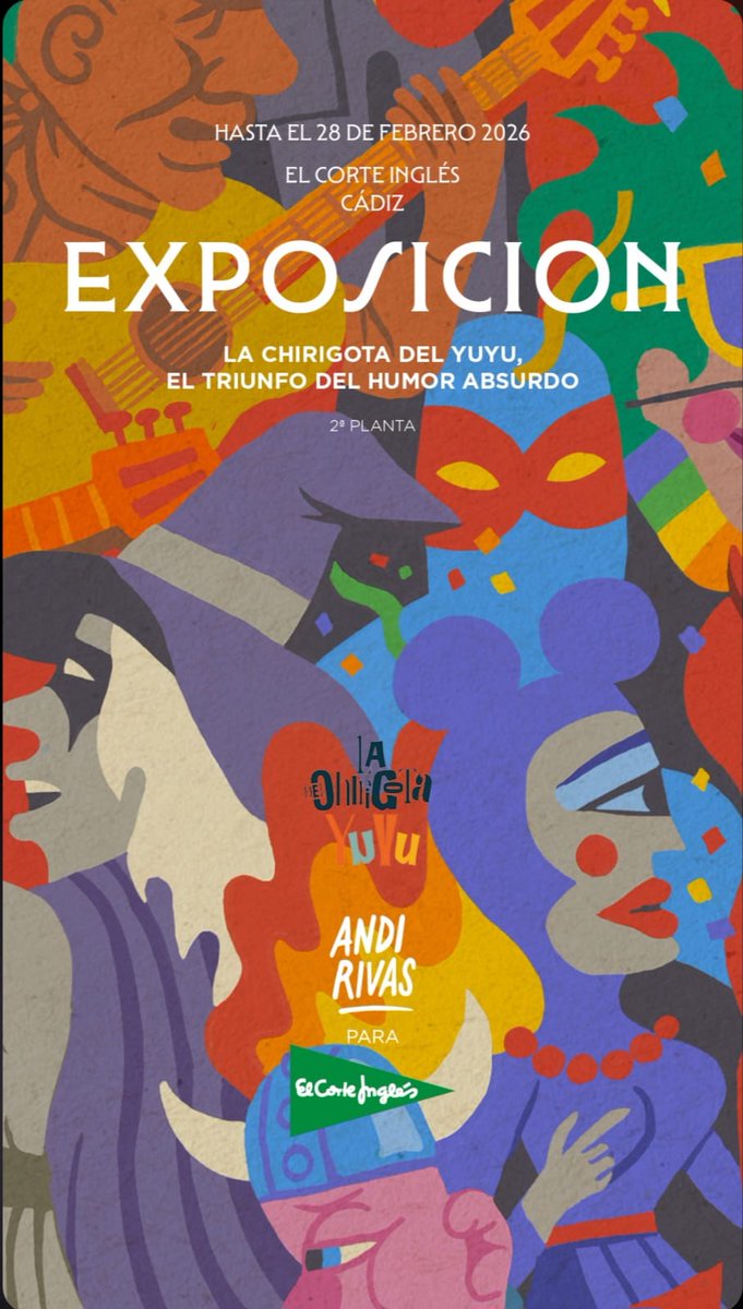 Lo dicho, mañana a las 14 horas, inauguramos. Exposición "La chirigota del Yuyu. El triunfo del humor absurdo". Se cumplen 40 años de su primera chirigota en 1986