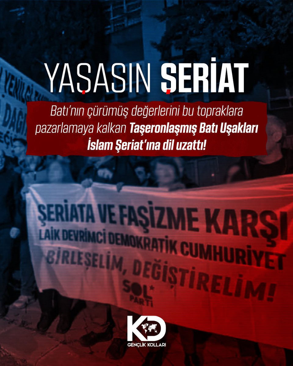 Bugün Ankara’da bağırarak, slogan atarak bu toprakların şeriatla olan bağını  silebileceğini zannedenler büyük bir gaflet ve delalet içindedir. Bu toprakların İslam’la olan bağı ne sokak gürültüsüyle bastırılabilir ne de ideolojik hezeyanlarla ortadan kaldırılabilir. 

Bu