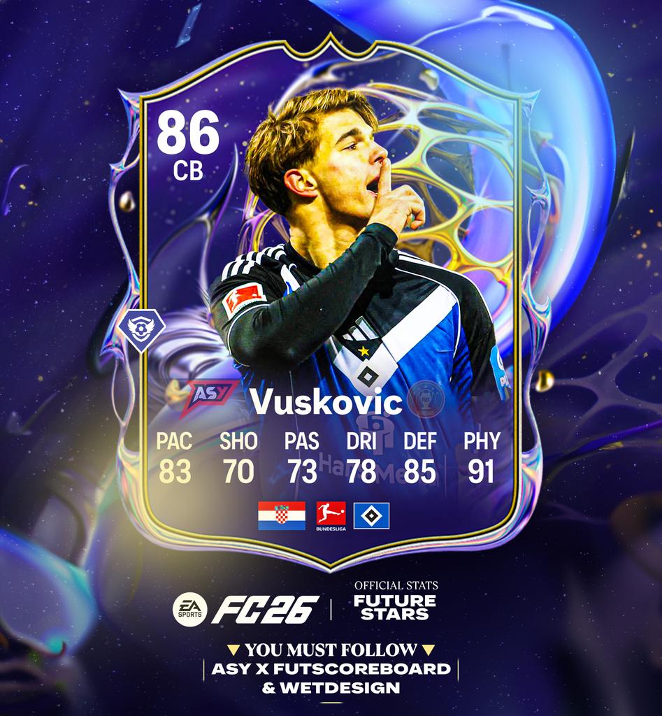 AsyFutTrader's tweet photo. 🚨 Vuskovic 🇭🇷 Future Stars Official Card ✅️

Should be higher? 🤔👇 https://t.co/bKqdW8W9fW