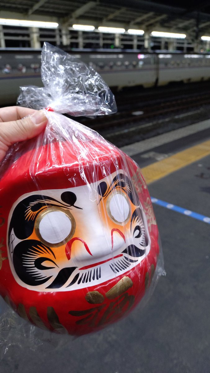 自分用というか、うち用のお土産にだるま買っちゃった♡