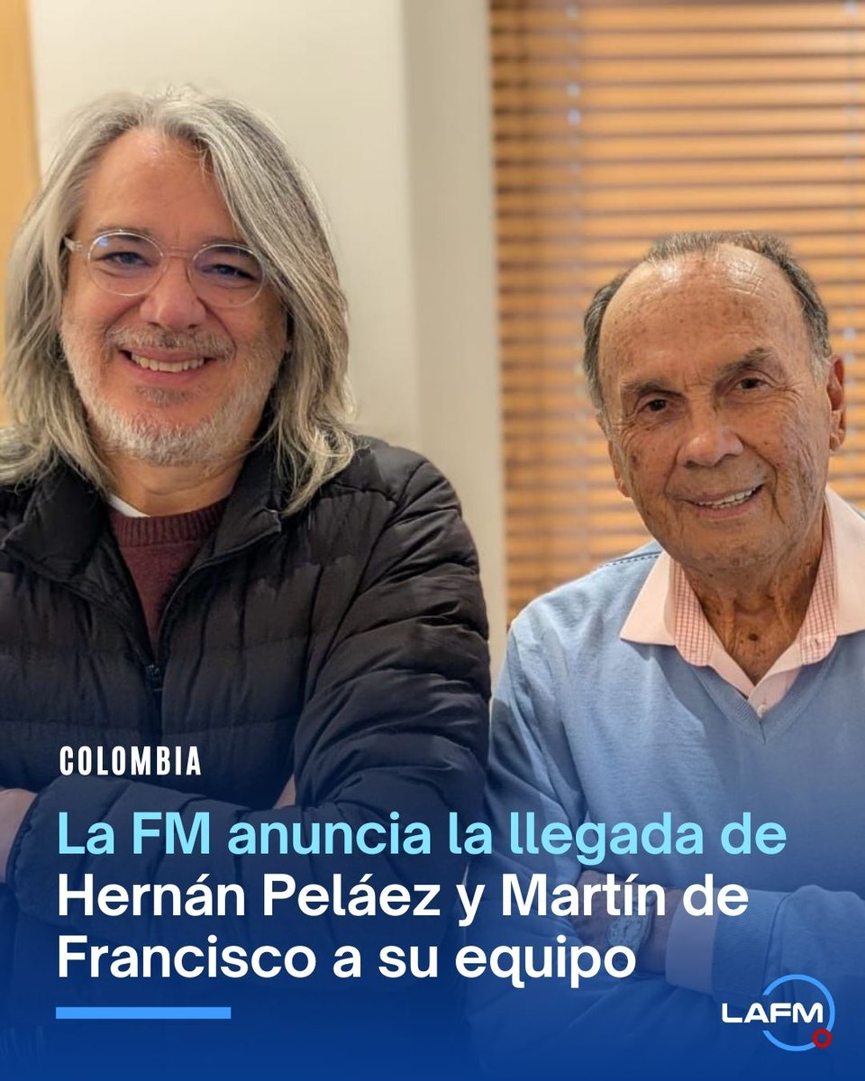 🔵 La FM anuncia la llegada de Hernán Peláez y Martín de Francisco a su equipo 📻⚽ youtu.be/fZfc87-E3dU?si…