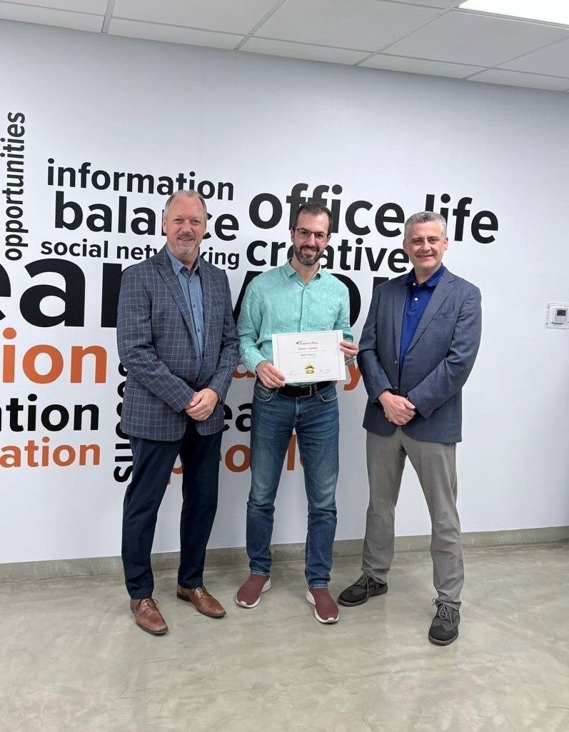Congrats to Dan Goicea, Design Engineer and our February Impact Award recipient!
Dan has made a big impact through his technical expertise, professionalism, and ability to bring clarity to urgent and complex engineering requests. Well deserved! 
#PackersPlus #LoveWhereYouWork