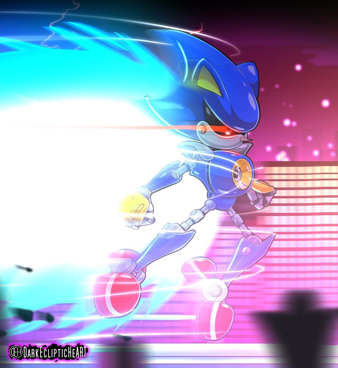 Fanart I drew of Metal Sonic from Sonic CD #metalsonic