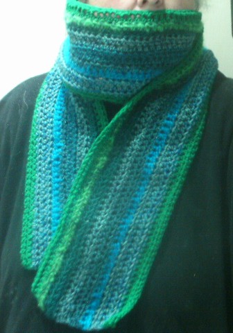 Handmade crochet scarf with 100% of proceeds going to Baron's Court Project
<a href="/BaronsProject/">Barons Court Project</a> a great drop in centre for people who are homeless or living with mental health issues in London.  
ebay.co.uk/itm/2573478981… 
#craftbizparty #ukgiftam