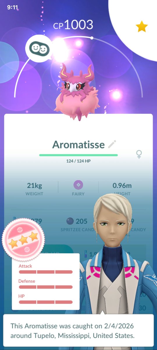 wowcatlady's tweet photo. I just realized I caught a hundo Spritzee on 2/4 :) #pokemongo https://t.co/MMkfrmbMsj