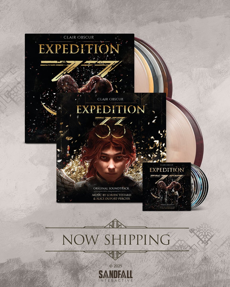 Laced_audio's tweet image. Celebrating vinyl and CD release day for Clair Obscur: Expedition 33! 

Today, the physical soundtrack will be released all around the world. We want to say a special thank you for welcoming the music of @expedition33 into your lives.

You can stream the OST here:…
