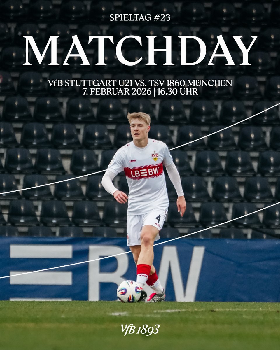 jungundwild's tweet photo. MATCHDAY!⚪️🔴

⚔️ #VfBU21 🆚 TSV 1860 München
⚽️ 3. Liga
🕟 16:30 Uhr
🏟️ WIRmachenDRUCK Arena
📺 MAGENTA SPORT
🎫 https://t.co/9G9z5Fo6oE

#jungundwild | #VfB https://t.co/Fycc3HG5Rp
