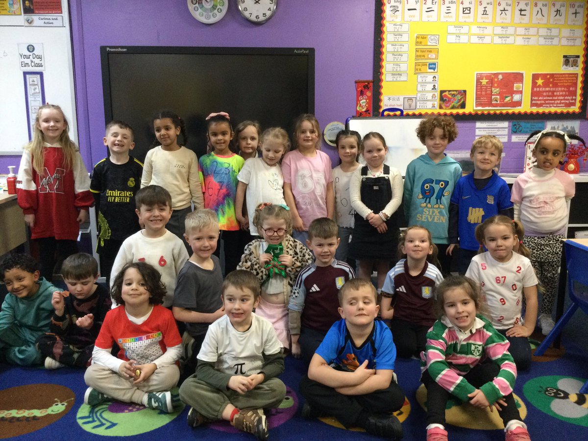 ourladyoflourd1's tweet image. Fantastic effort from Elm Class today, getting very creative with number for Dress Up For Digits Day! #OLOLMaths #NSPCC #NSPCCNumberDay2026