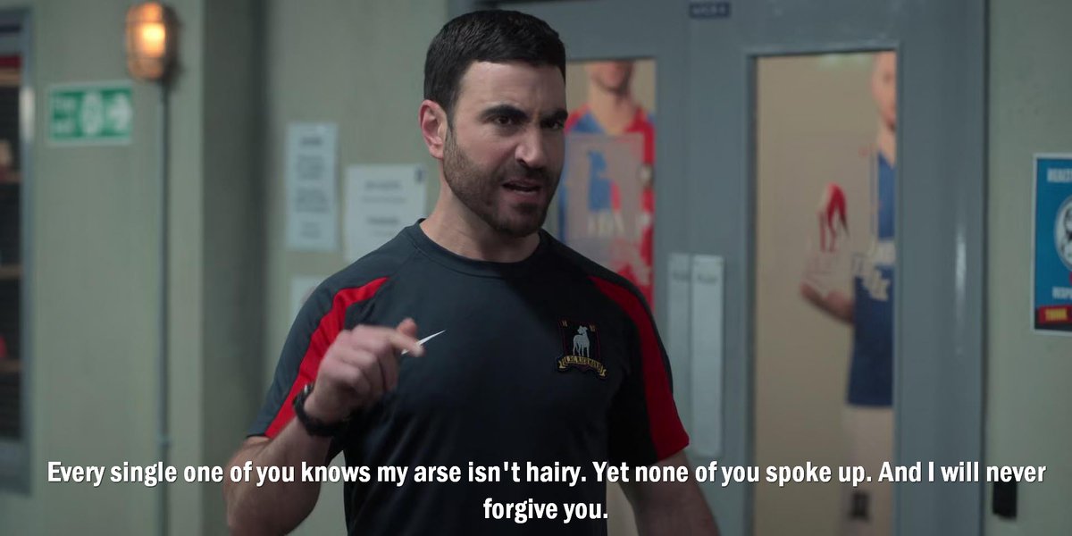 TedLassoism's tweet photo. Every single one of you knows my arse isn't hairy. Yet none of you spoke up. And I will never forgive you.
Ted Lasso #S03E09
#TedLasso https://t.co/gElIMrSzJx