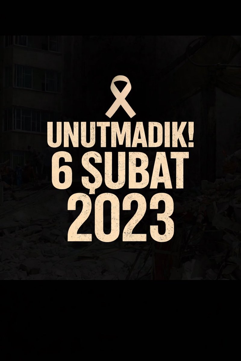 Recordamos y honramos a las víctimas de terremoto del 6 de febrero de 2023. En la unidad reside la fuerza de los pueblos.

6 Şubat 2023 depreminde hayatını kaybedenleri saygıyla anıyoruz. Halkların gücü birliktedir.

#6şubat #deprem