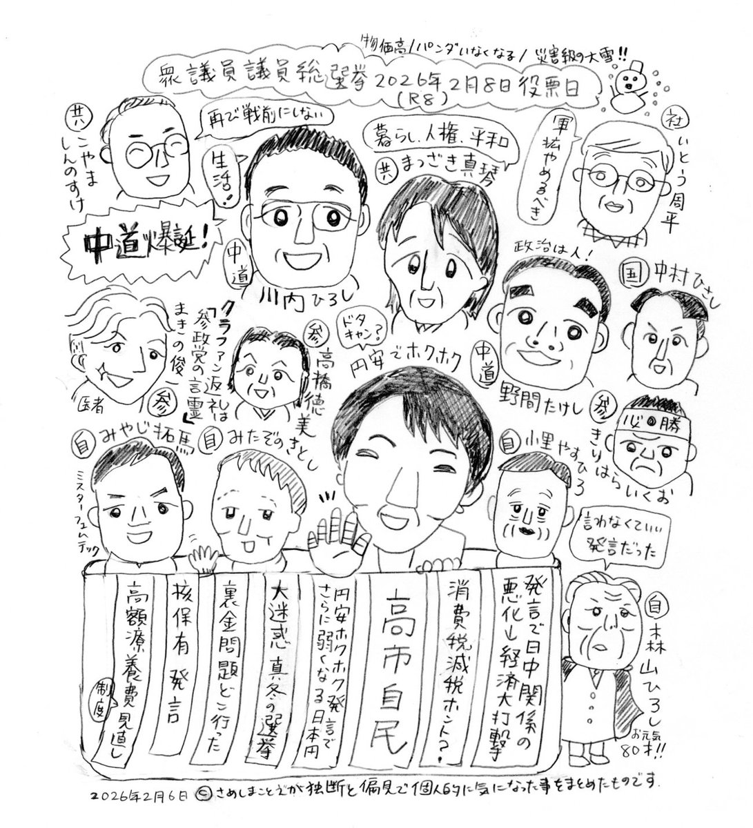 kotoeurata's tweet photo. 今回も独断と偏見で気になった事をまとめてみました。誤字や間違いあったらすみません。鹿児島選挙区は4つです。今回は人数多くてまとめるのに苦労しました。軍拡に突き進む高市自民が怖くて仕方ありません。 https://t.co/QevXQFHTcN