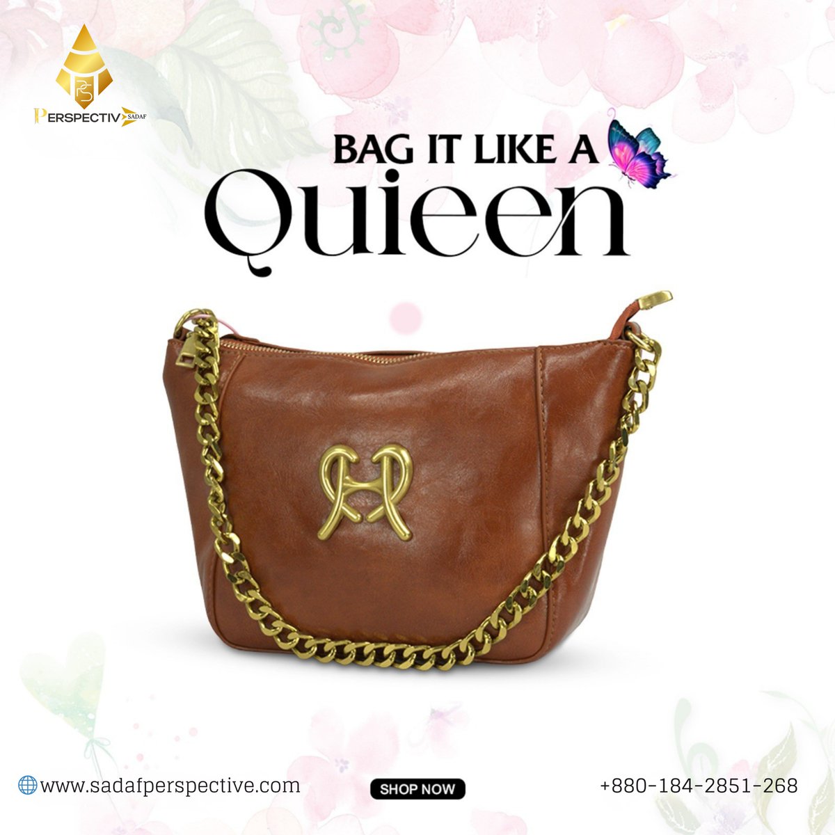 SadafPersp67782's tweet photo. 👑 Bag It Like a Queen 👑
The Sadaf Perspective Queen Handbag: luxury feel, golden chain, and timeless charm in one piece. 🤎

🚚 Home Delivery in Bangladesh 📲 +880‑184‑2851‑268 

#SadafPerspective #LuxuryHandbags #BangladeshFashion #OnlineShopBD #TrendyBags #AffordableLuxury https://t.co/tScQf04Pa7