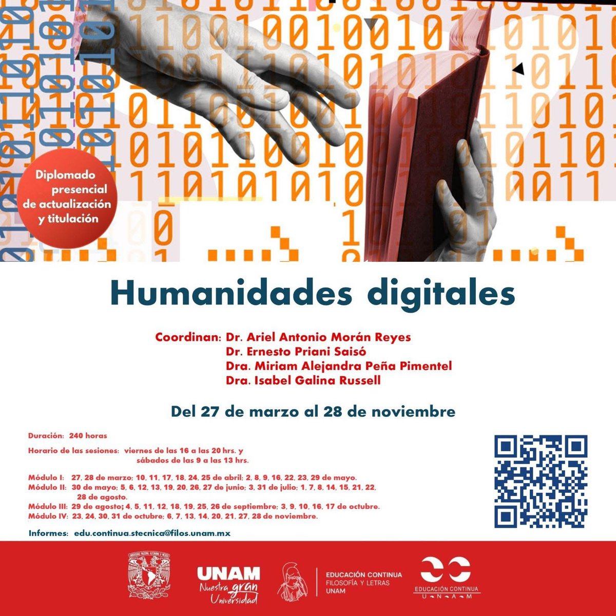 Diplomado de #HumanidadesDigitales en <a href="/filos_unam/">Filosofía y Letras UNAM</a> ¡Buena opción!