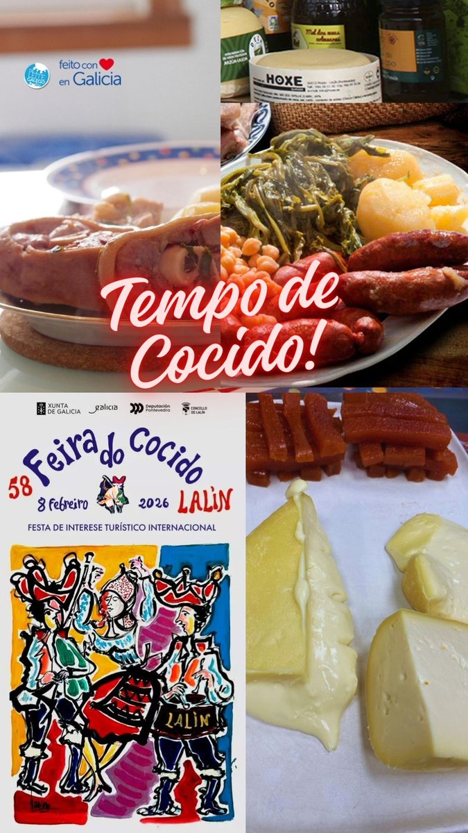 HOXEqueixos's tweet photo. Tempo de cocido en Lalín. Produto de aquí, sabor de sempre e unha cita marcada no calendario! #TempoDeCocido #CocidoDeLalín #Tradición #HOXEQueixos https://t.co/SdWUv9YNd0