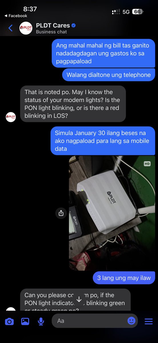 Toratski's tweet photo. @PLDT_Cares Very good talaga kayo @pldt @PLDT_Cares @iamMVP  lakas kumuha ng pera ng consumer pero ung service e parang dogshow https://t.co/3MDAMzVOCd