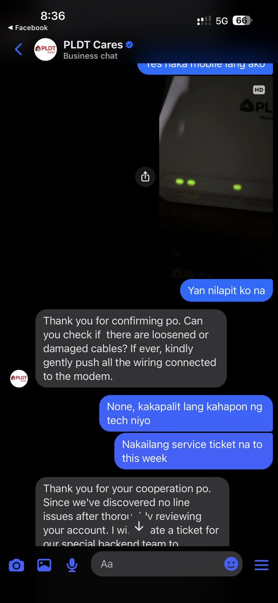 Toratski's tweet photo. @PLDT_Cares Very good talaga kayo @pldt @PLDT_Cares @iamMVP  lakas kumuha ng pera ng consumer pero ung service e parang dogshow https://t.co/3MDAMzVOCd