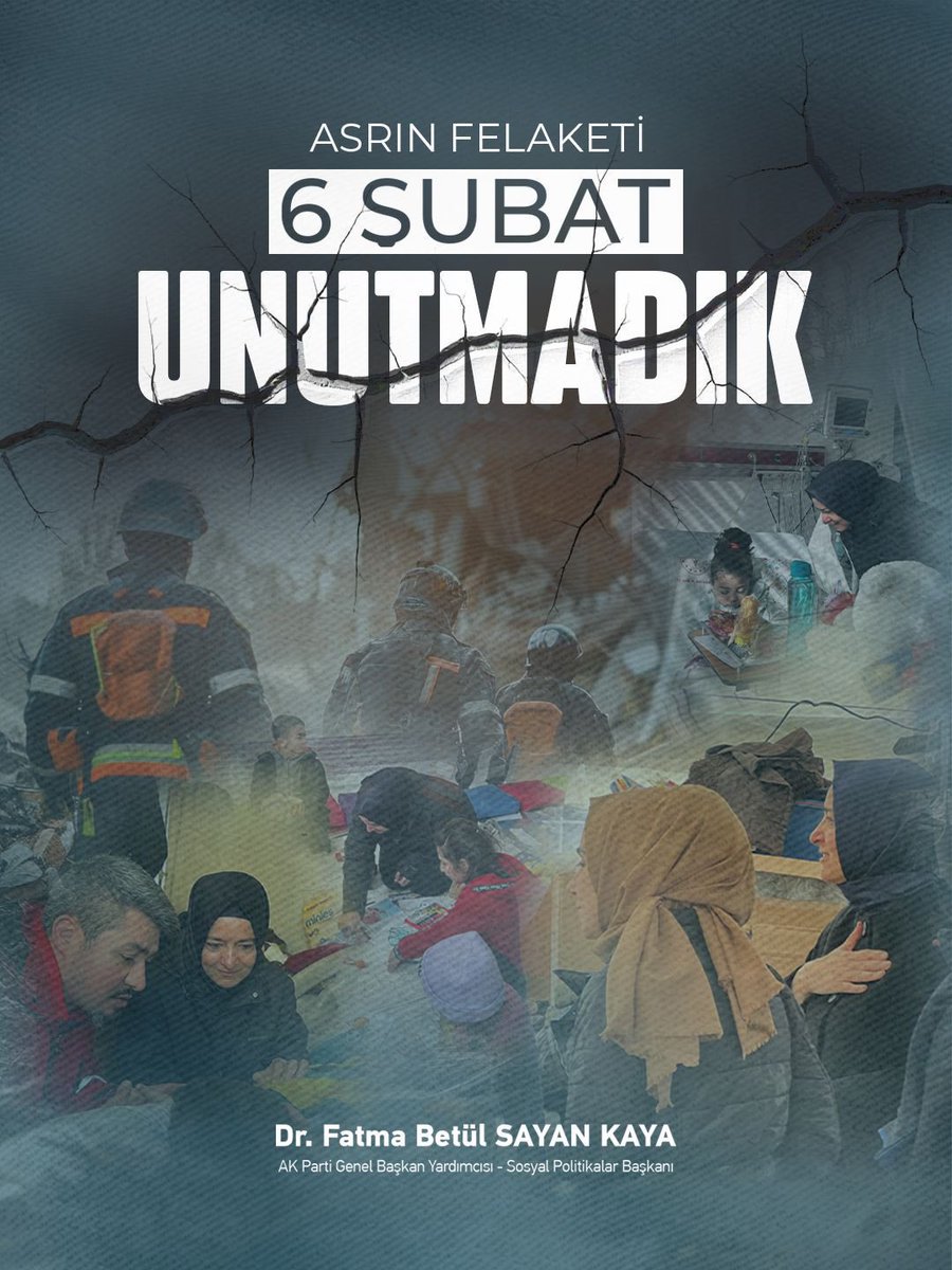 6 Şubat 2023… Tam 3 sene geçti üzerinden ama acısı hâlâ taze. 

Bütün ülkemizi derinden etkileyen, milletimizin kalbini derinden sarsan asrın felaketinde asrın seferberliğini başlattık.
Milletimizle el el, gönül gönüle vererek yaralarımızı sardık. 

Biz birbirimizin acısını