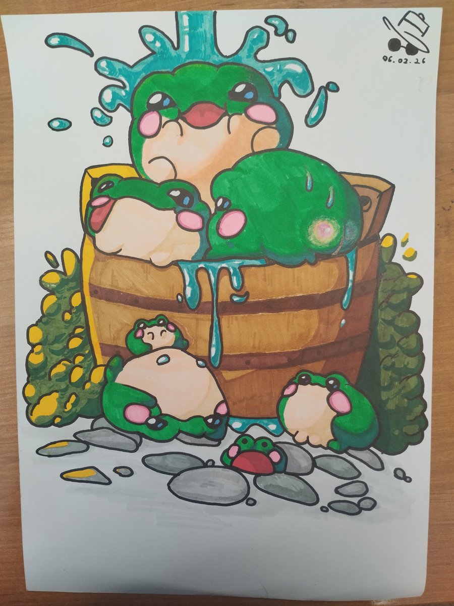 My first marker work!
I think it turned out very cute. :D