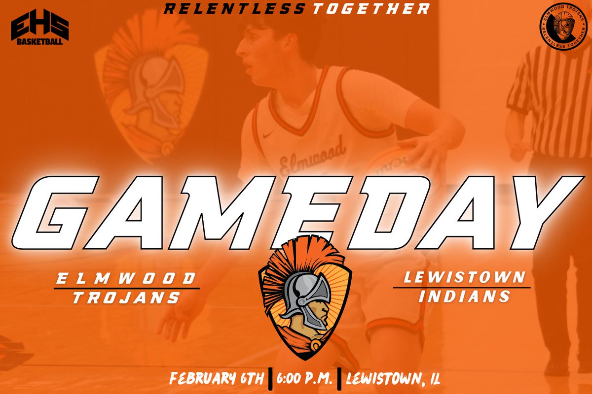 EHSTrojansBball's tweet photo. 🚨 Game Day 🚨 

🏀: Elmwood
🆚️: Lewistown
📍: Lewistown, IL
🕕: 6:00pm 

#Relentless2gether #TheTrojanWay https://t.co/v1GOtywtkT