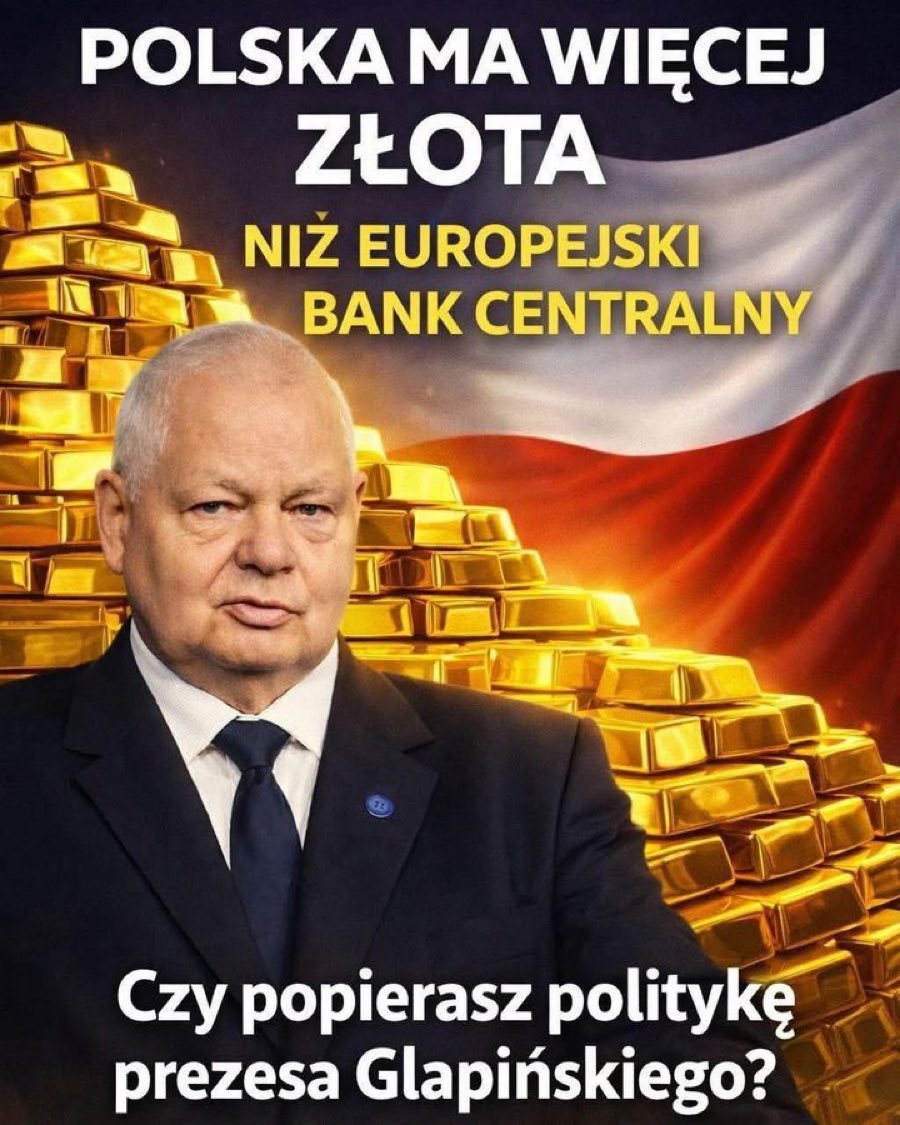 PAMIĘTACIE JAK TUSK KRZYCZAŁ ŻE WYPROWADZI GOŚCIA Z NBP ‼️‼️‼️‼️‼️‼️‼️‼️‼️JAK MYŚLICIE  NA CZYJE ZLECENIE MIAŁ PRZEJĄĆ CAŁOŚĆ POLSKIEGO ZŁOTA 👉 🇩🇪 🇪🇺‼️‼️‼️‼️‼️POPIERAM POLITYKĘ PREZESA NBP I GROMADZENIE ZŁOTA KTÓRE JEST ZABEZPIECZENIEM DLA POLSKIEJ WALUTY 🇵🇱🫡👍👍👍👍👍👍👍👍