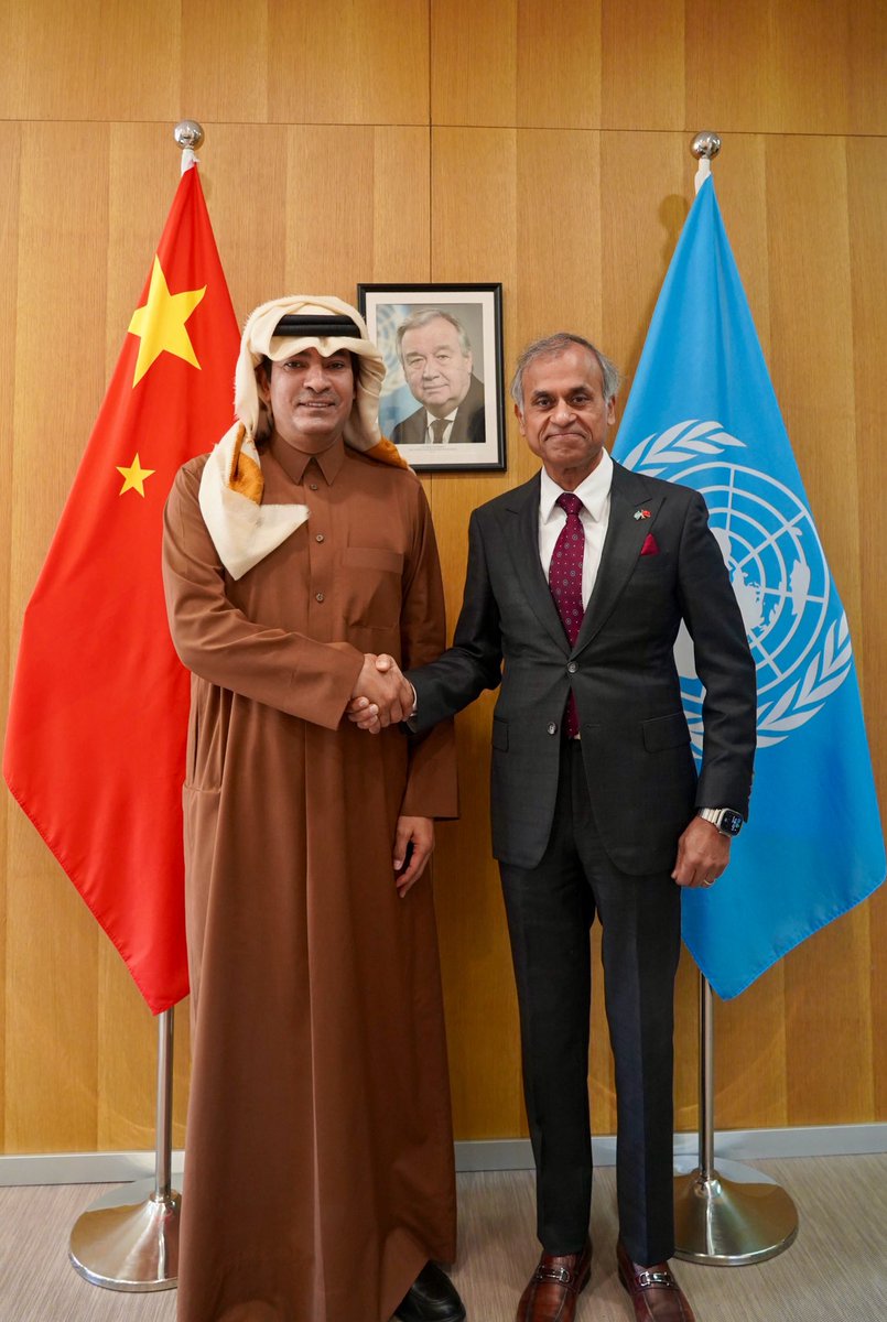 sidchat1's tweet photo. Honored to welcome His Excellency Mohammed bin Abdullah Al Dehaimi, Ambassador of the State of Qatar 🇶🇦, to my office at the United Nations 🇺🇳 in Beijing 🇨🇳. A distinguished diplomat with an illustrious record of public service, Ambassador Al Dehaimi brings wisdom, clarity, and deep commitment to multilateral cooperation.

We engaged in rich and substantive discussions on the vital work of the United Nations in China, with particular focus on the UN China Sustainable Development Cooperation Framework (2026–2030). Our exchange explored how we can further align collective efforts with China’s development priorities to accelerate progress toward the Sustainable Development Goals (SDGs).

Our dialogue also addressed the ongoing and essential UN reforms, underscoring the shared imperative of building a more effective, accountable, and agile multilateral system—one capable of responding meaningfully to today’s complex global challenges.

I was especially pleased to commend and sincerely congratulate the State of Qatar 🇶🇦 for its principled and impactful leadership in advancing peace, diplomacy, and global stability. Qatar’s contributions on the world stage are both significant and deeply valued.

I look forward to continued dialogue and close collaboration in the spirit of partnership and shared purpose.

#UN #UnitedNations #Beijing #Qatar #Diplomacy #SDGs #SustainableDevelopment #GlobalGoals #UNReform #Peace #InternationalCooperation #UNChina