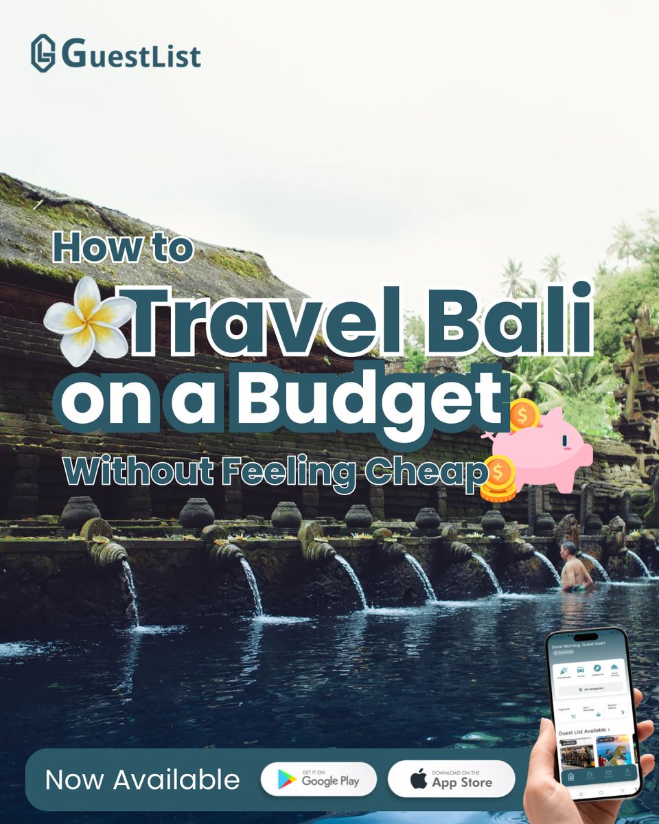 guestlistid's tweet photo. Travel smart, not cheap 💸🌴
Bali can be affordable and unforgettable when you know where to go and what to choose.
Here’s how to enjoy the island fully, without sacrificing comfort or experience. https://t.co/UBkXGRMX8C