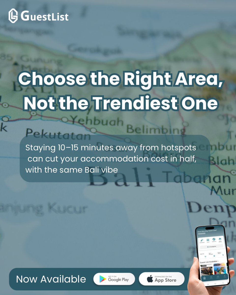 guestlistid's tweet photo. Travel smart, not cheap 💸🌴
Bali can be affordable and unforgettable when you know where to go and what to choose.
Here’s how to enjoy the island fully, without sacrificing comfort or experience. https://t.co/UBkXGRMX8C