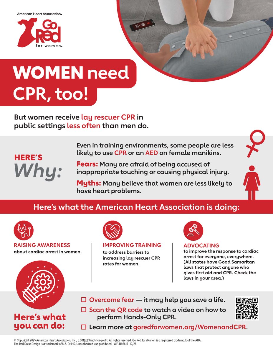 BeaufortSC_EMS's tweet image. Did you know that hesitation caused by fears of inappropriate touching or injury means women are less likely to receive lifesaving CPR?  #bcems offers CPR classes.  Contact us at gmarshall@bcgov.net to learn more or schedule a class.   #cprtraining #CPRSavesLives #ems