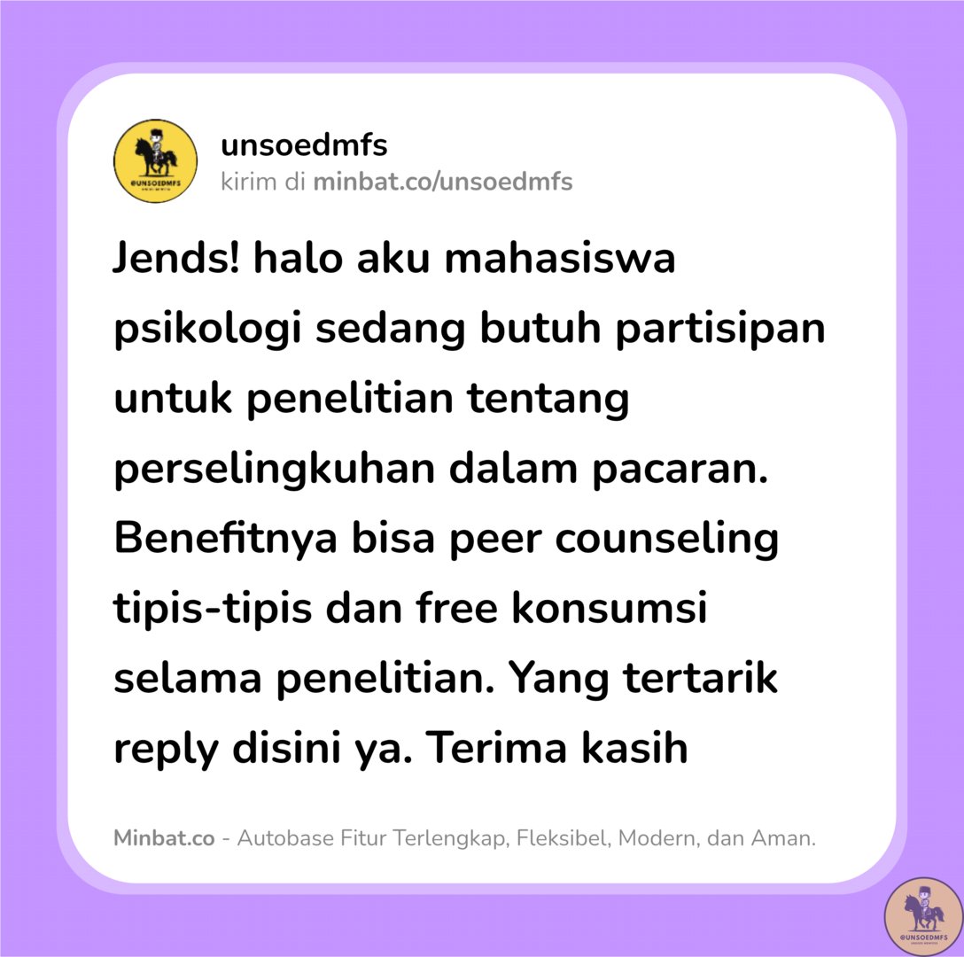 UNSOEDFESS | BASE UNSOED tweet media