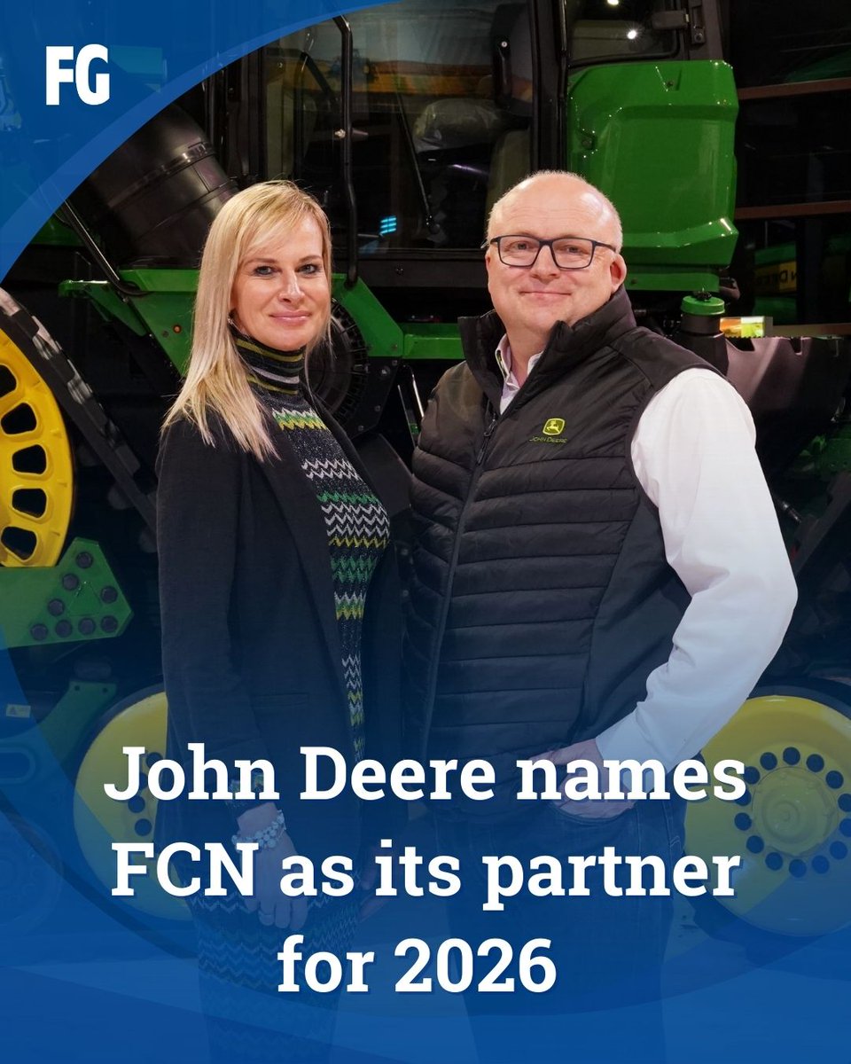 FarmersGuide's tweet image. John Deere has announced that The Farming Community Network (FCN) will be its official charity partner for 2026 🙌

Read more 👉  farmersguide.co.uk/rural/charity/…

#JohnDeere #FarmingCommunity #AgricultureNews #FarmersSupport #FarmingLife #BritishFarming #BritishFarmers