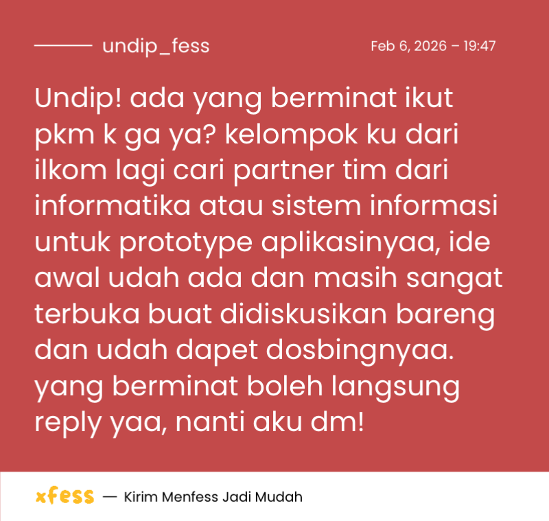 UNDIP MENFESS tweet media