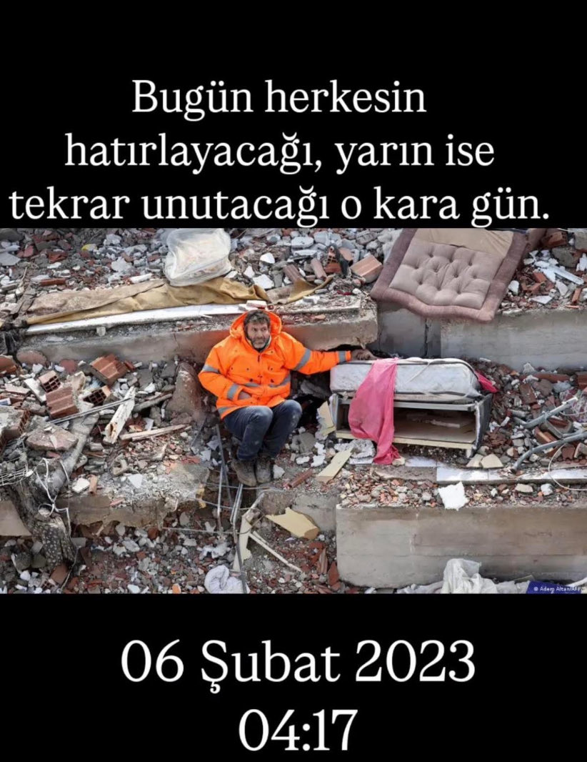 Ölenlere rahmet kalanlara sağlık versin Rabbim.Allahım sen bizi her türlü felaketlerden koru