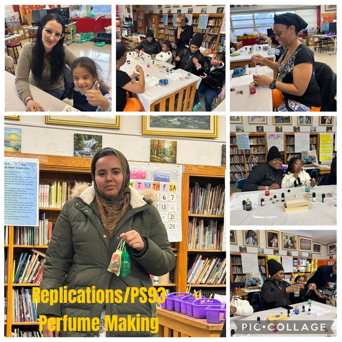 PS93bk's tweet photo. Recent family engagement events were a hit! 🌸🎶
Students and families enjoyed perfume making with Replications and a vibrant Music Through Culture LEAP workshop. Thank you to our partners and families for making these experiences unforgettable! 💛
#teamsteam93 #FamilyEngagement https://t.co/0LufyAFgeF