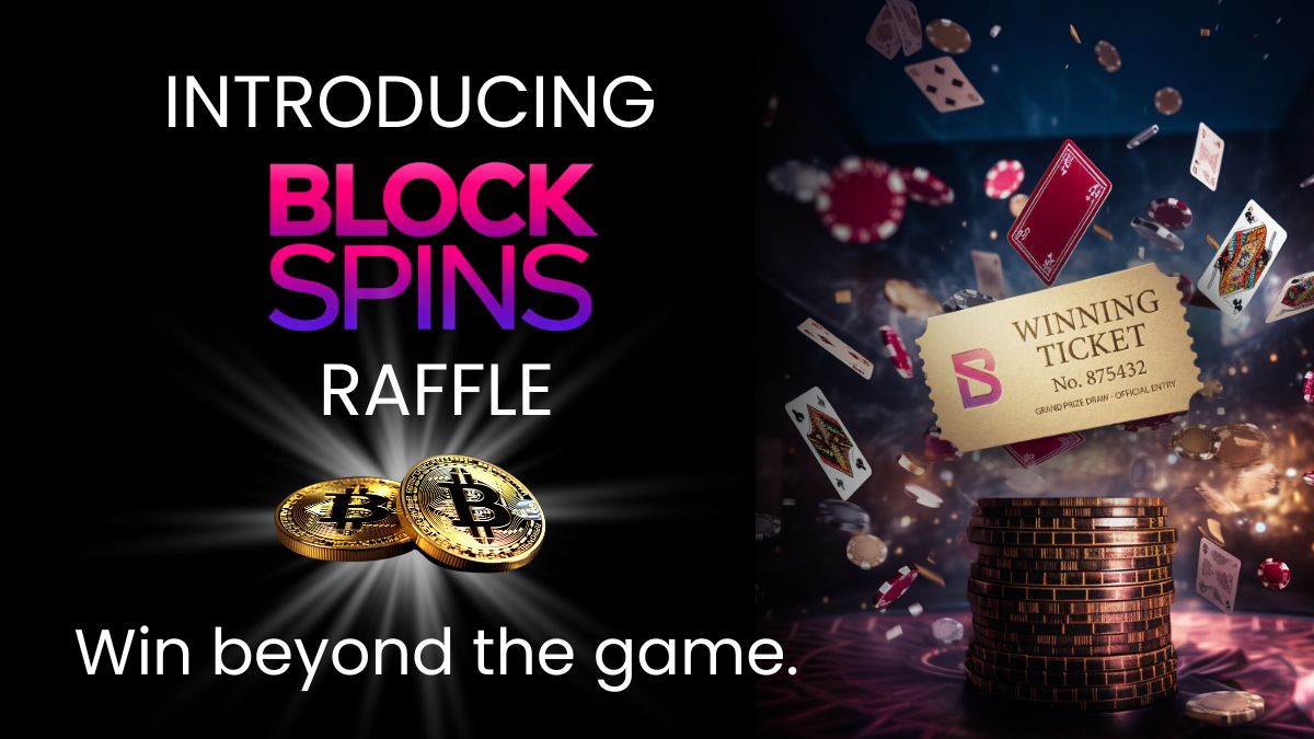 Blockspins just leveled up 🎰🔥

Check out our WEEKLY RAFFLE!
🎟️ Earn tickets simply by playing
💰 Winning ticket = $50 cash
🔁 You can win multiple times

Play more. Earn more. Win more.

#Blockspins #OnlineCasino #CryptoCasino #WeeklyRaffle #CasinoRewards #WinBig #PlayToWin