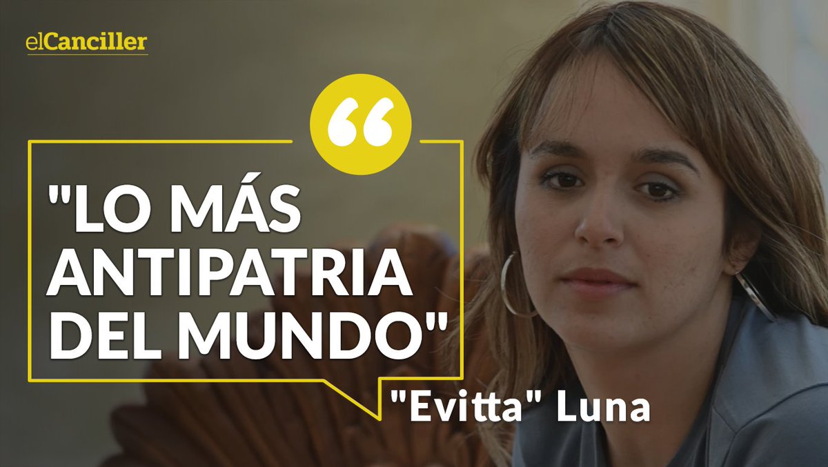 elcancillercom's tweet image. [AHORA] "Me da una pena": la uruguaya "Evitta" Luna reconoció que la Argentina "es de los países más hermosos" que vio, y apuntó contra "el gobierno este" por asegurar "orgullosos" que "compran afuera porque es más barato".