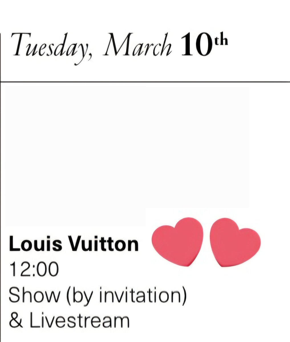 파리패션위크 루이비통

파리시간 3월 10일 12시
한국시간 3월 10일 20시