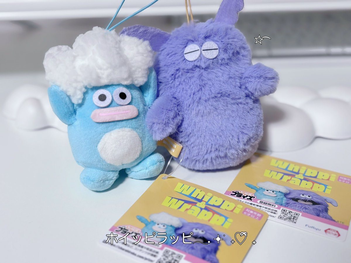 ずっとホイッピラッピほしくて探しまわってやっと見つけた... .ᐟ.ᐟ全種とりたかったけどプライズだから撤退してきた😿