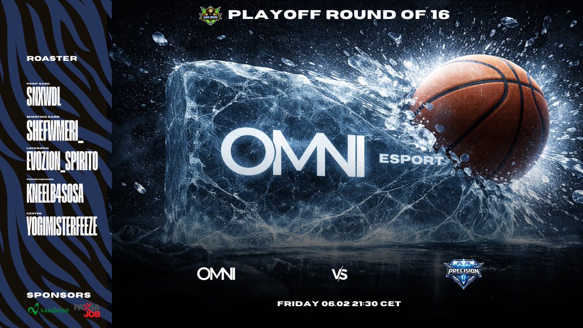 2K_OMNI's tweet photo. 🚨 PLAYOFFS DAY SECOND ROUND 🚨
                 🇪🇺 @EuroHoops2K 🇪🇺

21.30 CET ⌚️
🆚 Precision 🇬🇧

| SQUAD 🏴‍☠️

@snxwDL 🎯
@RICHAMERI_ ⚡️
@Spirito1906🔒
@KneelB4Sosa🐼
@YogiFreeze 🦅

👾 https://t.co/KwRYEI4jqv https://t.co/aqF7UO0AID