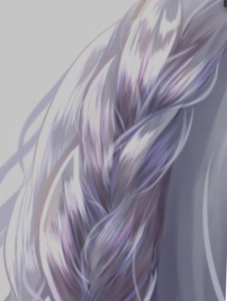 編み込み部分を描くのが好きすぎるんよ