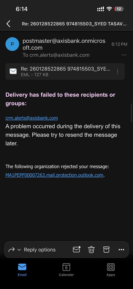 KB_Bulletin's tweet photo. @AxisBankSupport  As advised by your bank, our team member attempted to contact you via email using the same address through which you indicated the complaint was received. However, the email addresses provided are invalid. This raises serious concerns and reflects improper handling of the matter.

We are aware that such practices are commonly associated with fraudulent loan applications; however, it is concerning to observe the same pattern being followed here. It is unclear how no legal complaints have been raised regarding this issue to date @RBI @RBIsays .