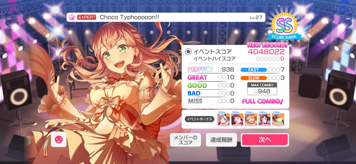 初見フルコン！スコアも悪くないかもー！