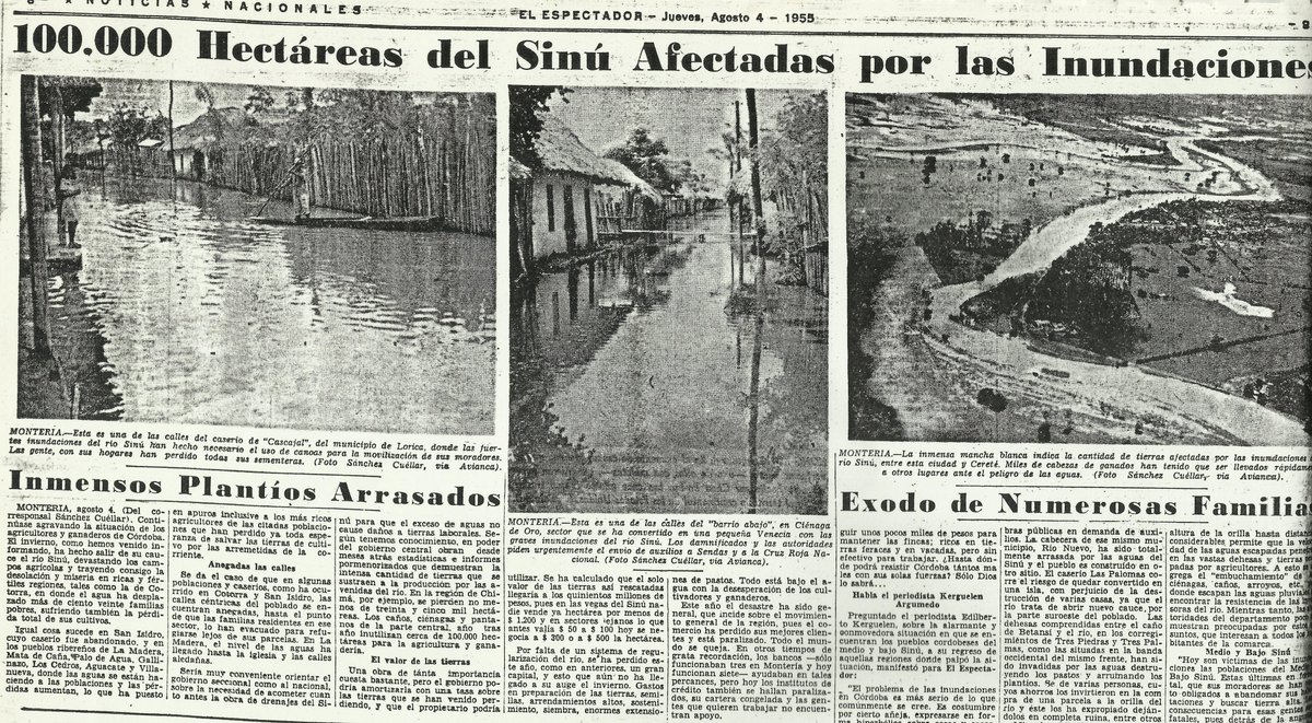 La base de datos de desastres de Colombia registró decenas de inundaciones del Sinú, especialmente antes de la construcción de Urrá. Era el río que más se desbordaba en Colombia. Urrá causó un impacto brutal en la naturaleza de la zona, pero controló las inundaciones, sin duda