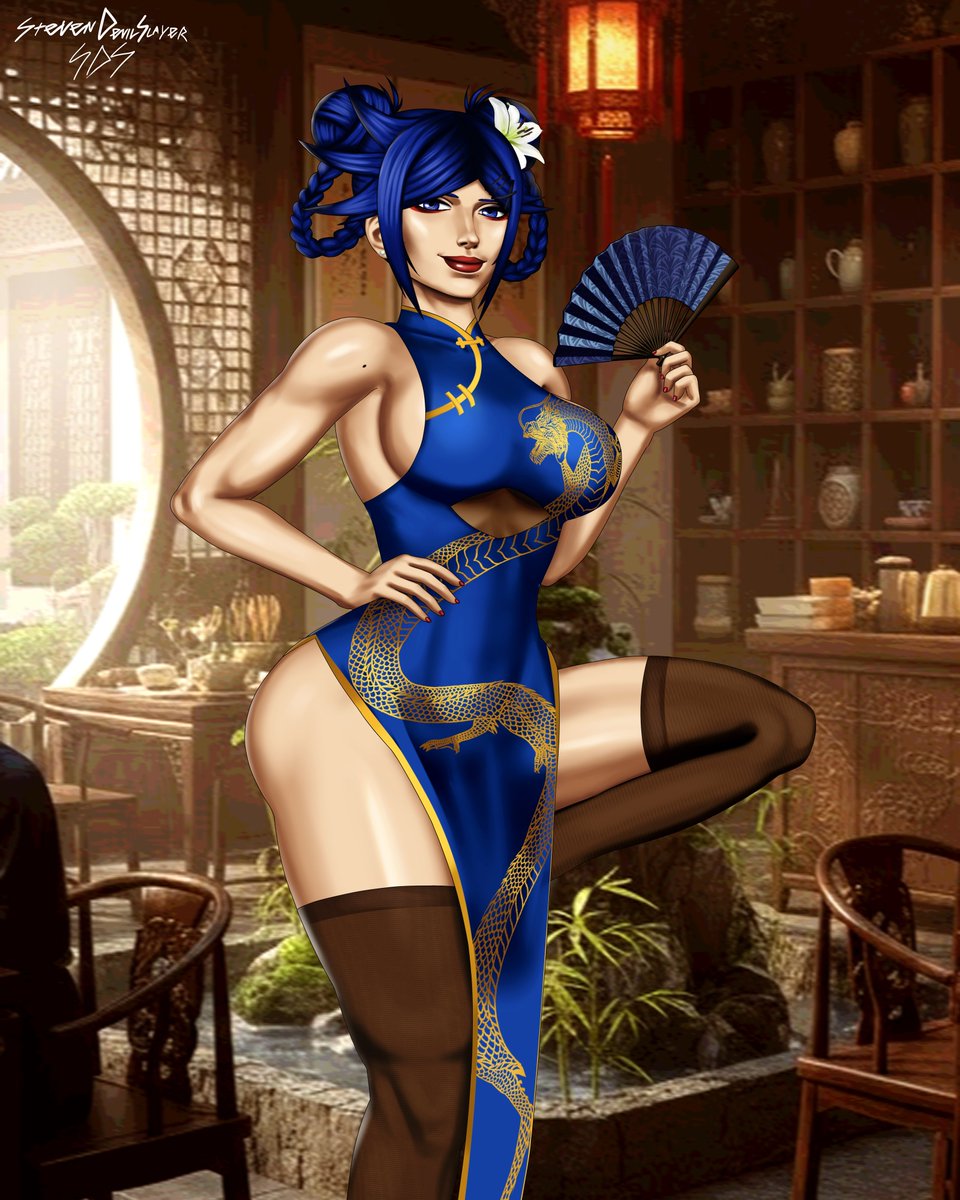 Rumiko - Chinese dress

#RumikoSDSketch #oc #originalcharacters #chinadress #chinesedress