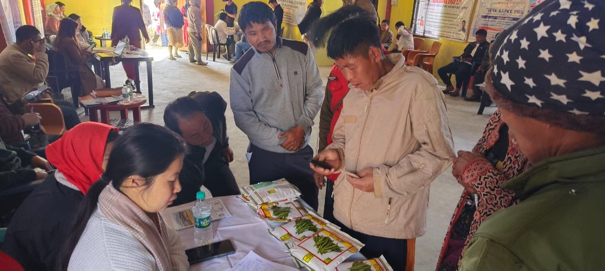 KVK Chomi was an active participant in the Seva Aapke Dwar initiative 2.0 (SAD 2.0) held at Nangram, Koloriang, Kurung Kumey Dist., where the KVK Department distributed seeds and showcased agricultural tools and techniques specifically suited to the district, benefiting farmers.